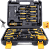 43-Piece Magnetic Screwdrivers Set with Case | Slotted, Phillips, Hex, Pozidriv, Torx & Precision Screwdrivers