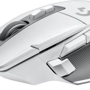 Logitech G502 X Wired Gaming Mouse – HERO 25K Sensor, LIGHTFORCE Optical-Mechanical Switches, 13 Programmable Buttons, PC & Mac Compatible (White)
