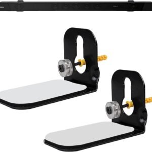 Universal Sound Bar Wall Mount Bracket Kit - Compatible with Most Soundbars
