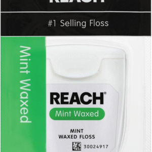 Mint Waxed Dental Floss – Shred-Resistant, Smooth Glide, Deep Cleaning, PFAS-Free, 55 Yards (1 Pack)