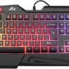 RK202 RGB Gaming Keyboard | Multiple Color Rainbow LED Backlit | USB Wired with Wrist Rest