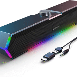 G11 Computer Speakers for Desktop, Touch Lights PC Speakers with Surge Clear Sound, USB C/USB Powered for Computer Desktop PC Laptop Monitor