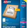 Shipping Labels, 5-1/2" X 8-1/2", Paper, White, Trueblock®, Laser/Inkjet, 20 Labels (18126)